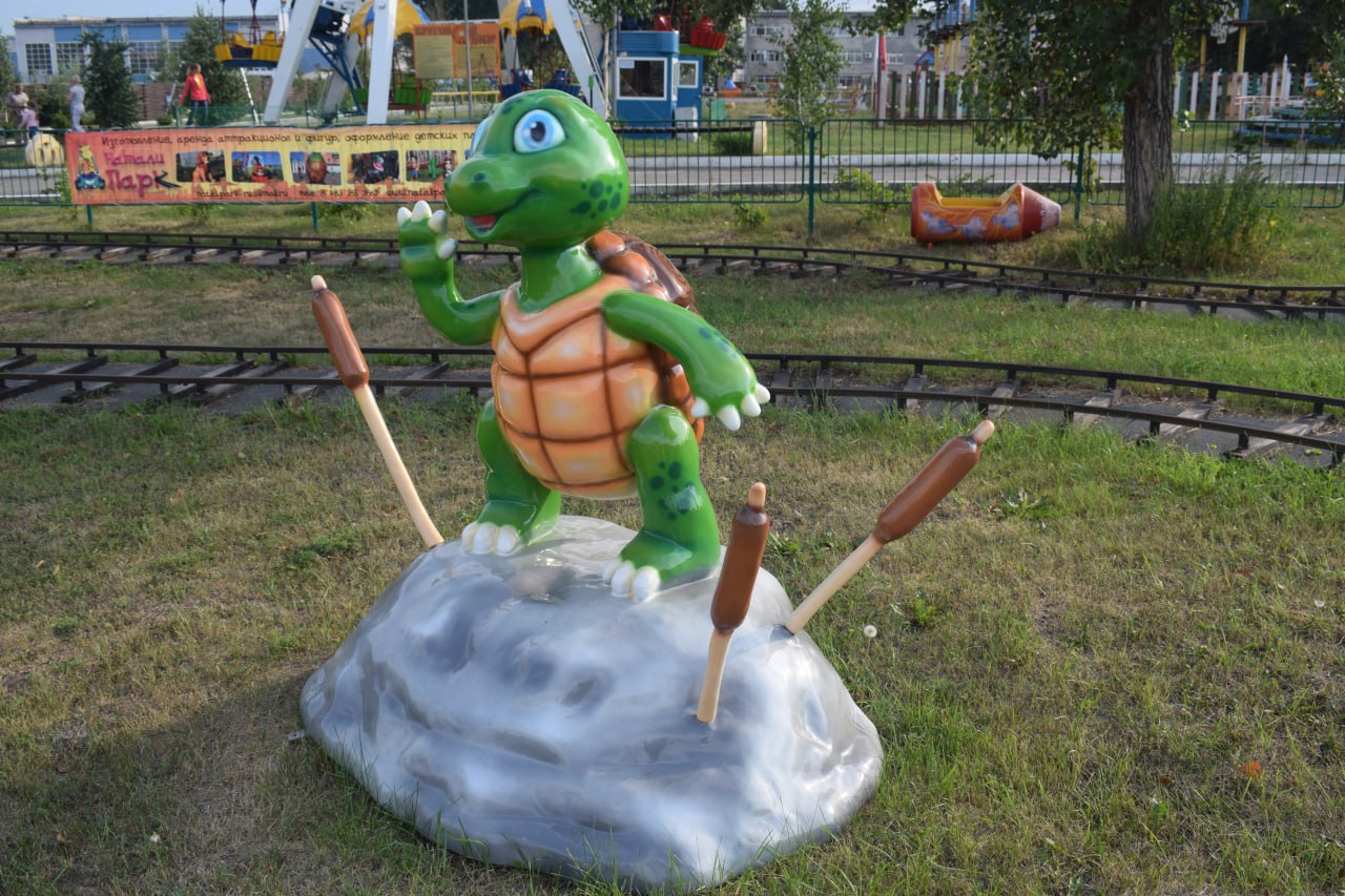 Фигура из стеклопластика "Черепашка"